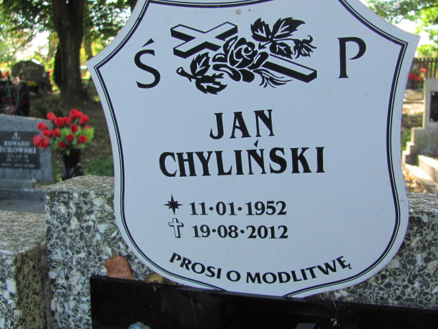Jan Chyliński 1952 Orzysz - Grobonet - Wyszukiwarka osób pochowanych