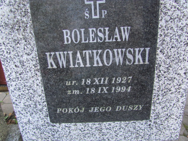 Bolesław Kwiatkowski 1927 Orzysz - Grobonet - Wyszukiwarka osób pochowanych
