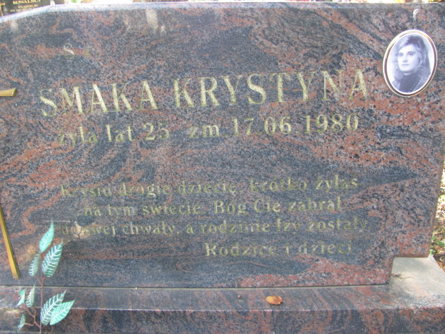 Krystyna Smaka 1955 Orzysz - Grobonet - Wyszukiwarka osób pochowanych