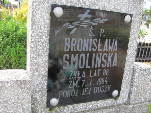 Bronisława Smolińska 1896 Orzysz - Grobonet - Wyszukiwarka osób pochowanych
