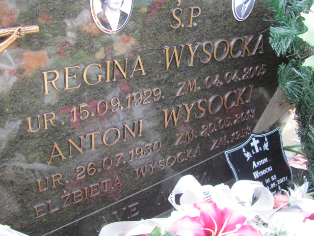 Elżbieta Wysocka 1954 Orzysz - Grobonet - Wyszukiwarka osób pochowanych