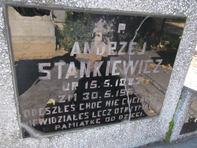 Andrzej Stankiewicz 1892 Orzysz - Grobonet - Wyszukiwarka osób pochowanych