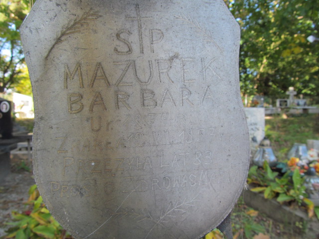 Barbara Mazurek Orzysz - Grobonet - Wyszukiwarka osób pochowanych