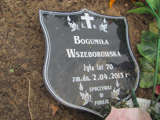Bogumiła Wszeborowska 1942 Orzysz - Grobonet - Wyszukiwarka osób pochowanych