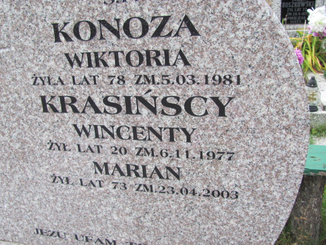 Marian Krasiński 1929 Orzysz - Grobonet - Wyszukiwarka osób pochowanych