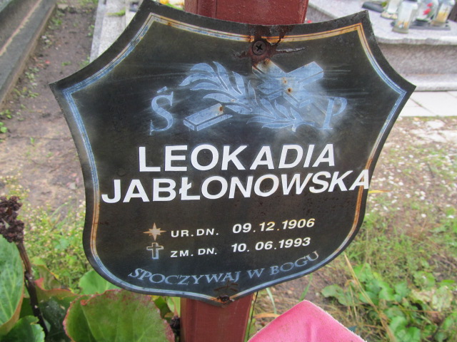 Leokadia Jabłonowska 1906 Orzysz - Grobonet - Wyszukiwarka osób pochowanych