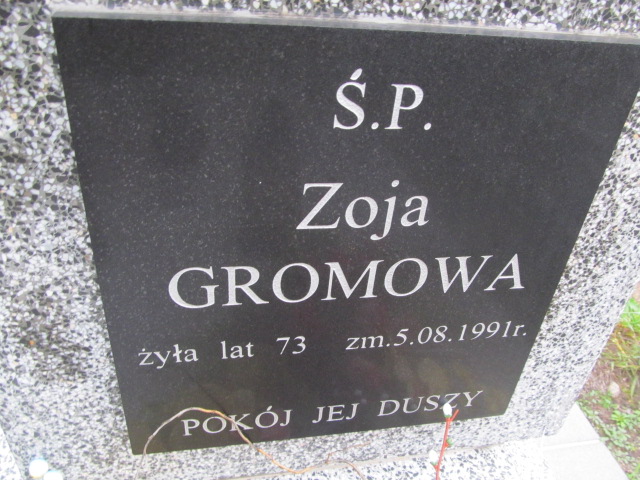Zoja Gromowa 1920 Orzysz - Grobonet - Wyszukiwarka osób pochowanych