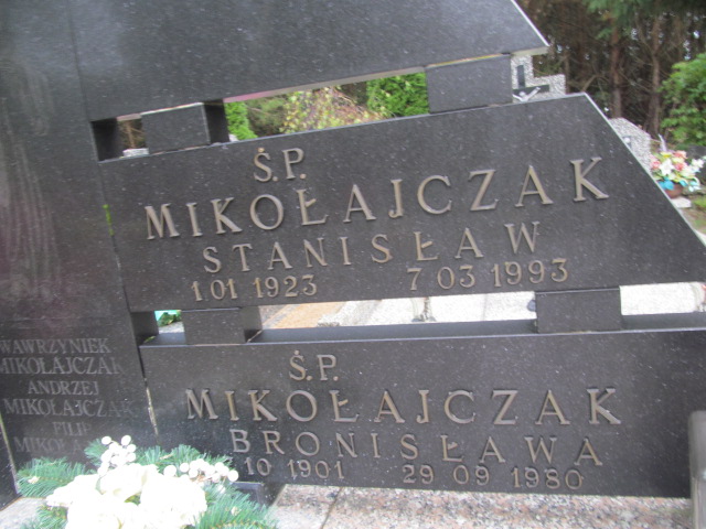 Bronisława Mikołajczak 1901 Orzysz - Grobonet - Wyszukiwarka osób pochowanych