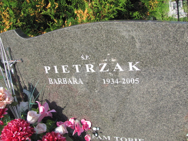 Barbara Pietrzak 1934 Orzysz - Grobonet - Wyszukiwarka osób pochowanych