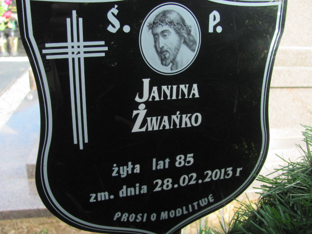 Janina Żwańko 1928 Orzysz - Grobonet - Wyszukiwarka osób pochowanych