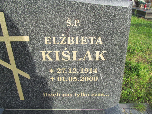Elżbieta Kiślak 1914 Orzysz - Grobonet - Wyszukiwarka osób pochowanych