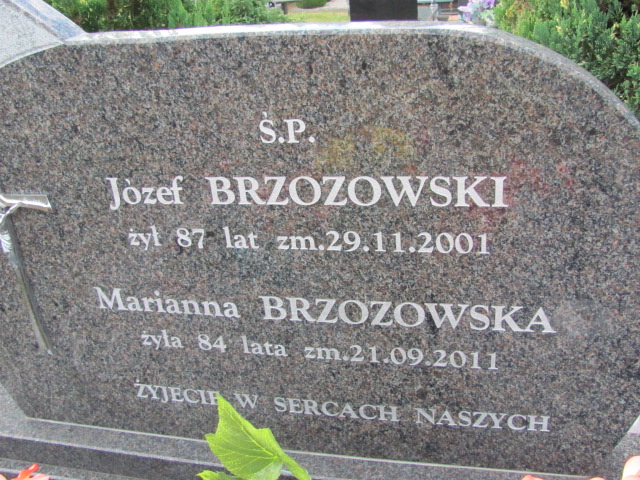 Józef Brzozowski 1914 Orzysz - Grobonet - Wyszukiwarka osób pochowanych