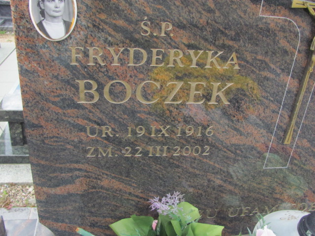 Fryderyka Boczek 1916 Orzysz - Grobonet - Wyszukiwarka osób pochowanych