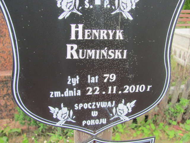 Henryk Rumiński 1931 Orzysz - Grobonet - Wyszukiwarka osób pochowanych