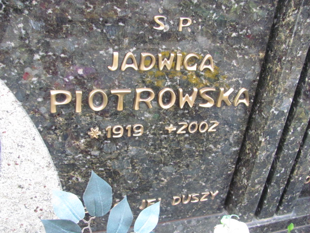 Jadwiga Piotrowska 1919 Orzysz - Grobonet - Wyszukiwarka osób pochowanych