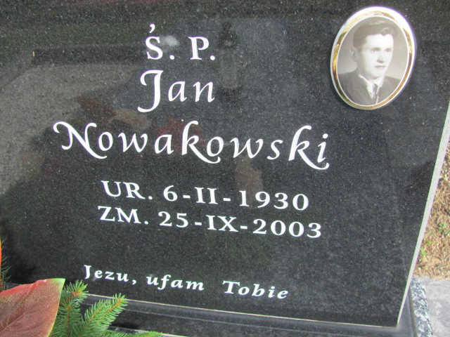 Jan Nowakowski 1930 Orzysz - Grobonet - Wyszukiwarka osób pochowanych