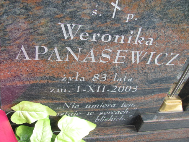 Feliks Apanasewicz 1923 Orzysz - Grobonet - Wyszukiwarka osób pochowanych