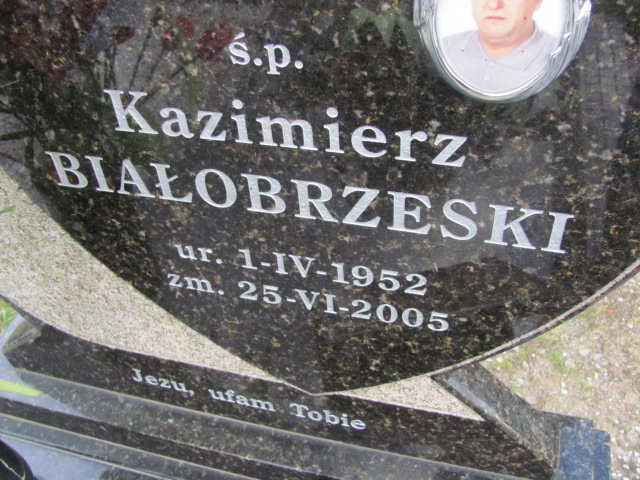 Kazimierz Białobrzeski 1952 Orzysz - Grobonet - Wyszukiwarka osób pochowanych