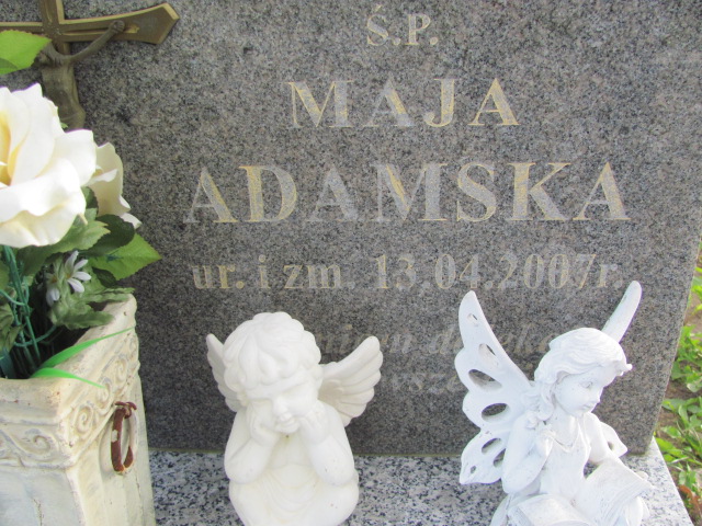 Maja Adamska  2007 Orzysz - Grobonet - Wyszukiwarka osób pochowanych
