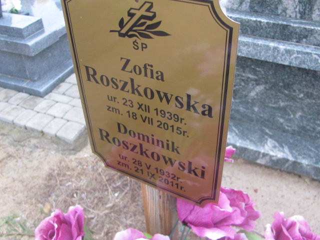 Grób Zofia Roszkowska